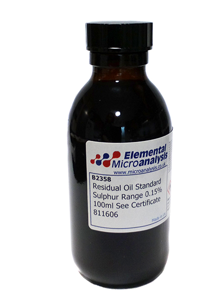 DISCONTINUED

Residual Oil Standard Sulphur Range 0.15%  100ml See Certificate 811606

Petroleum Distillates N.O.S 3 UN1268